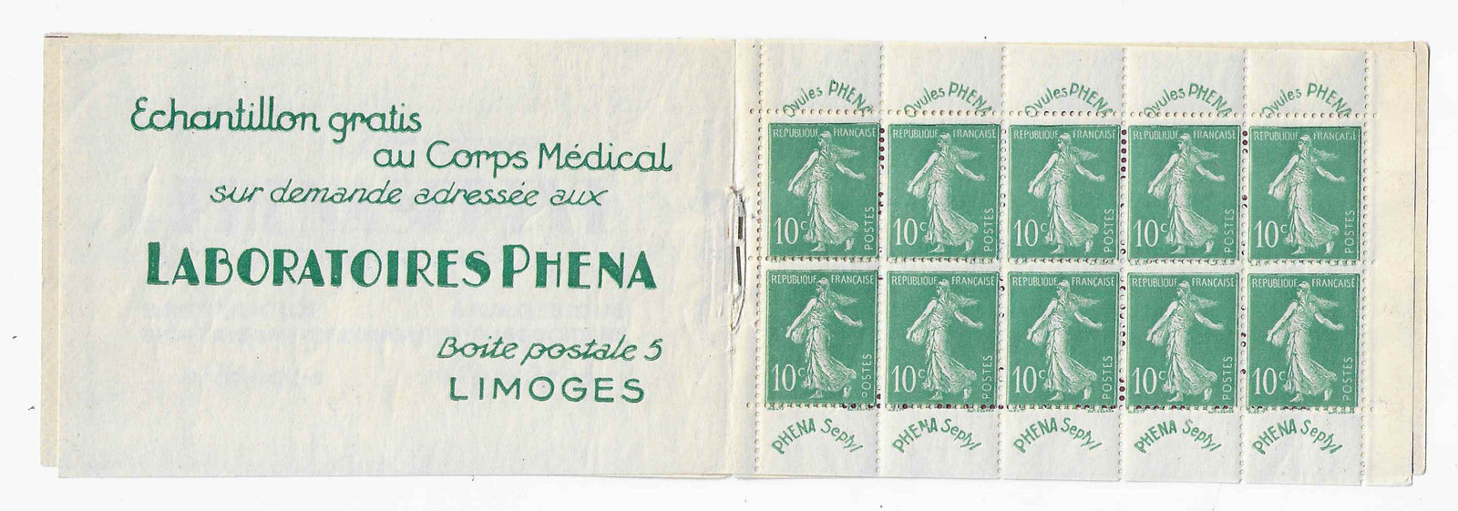 Carnet n°188-C2 - PHENA - neuf** - SUP - signé et avec certificat Calves