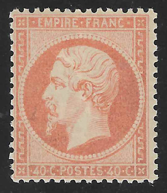 N°23 - Empire - 40 c. orange - neuf* - SUP - signé et avec certificat papier Calves