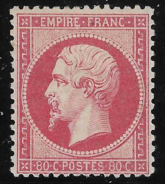 N°24 - Empire - 80 c. rose - neuf* - TB - signé  et avec certificat papier Calves