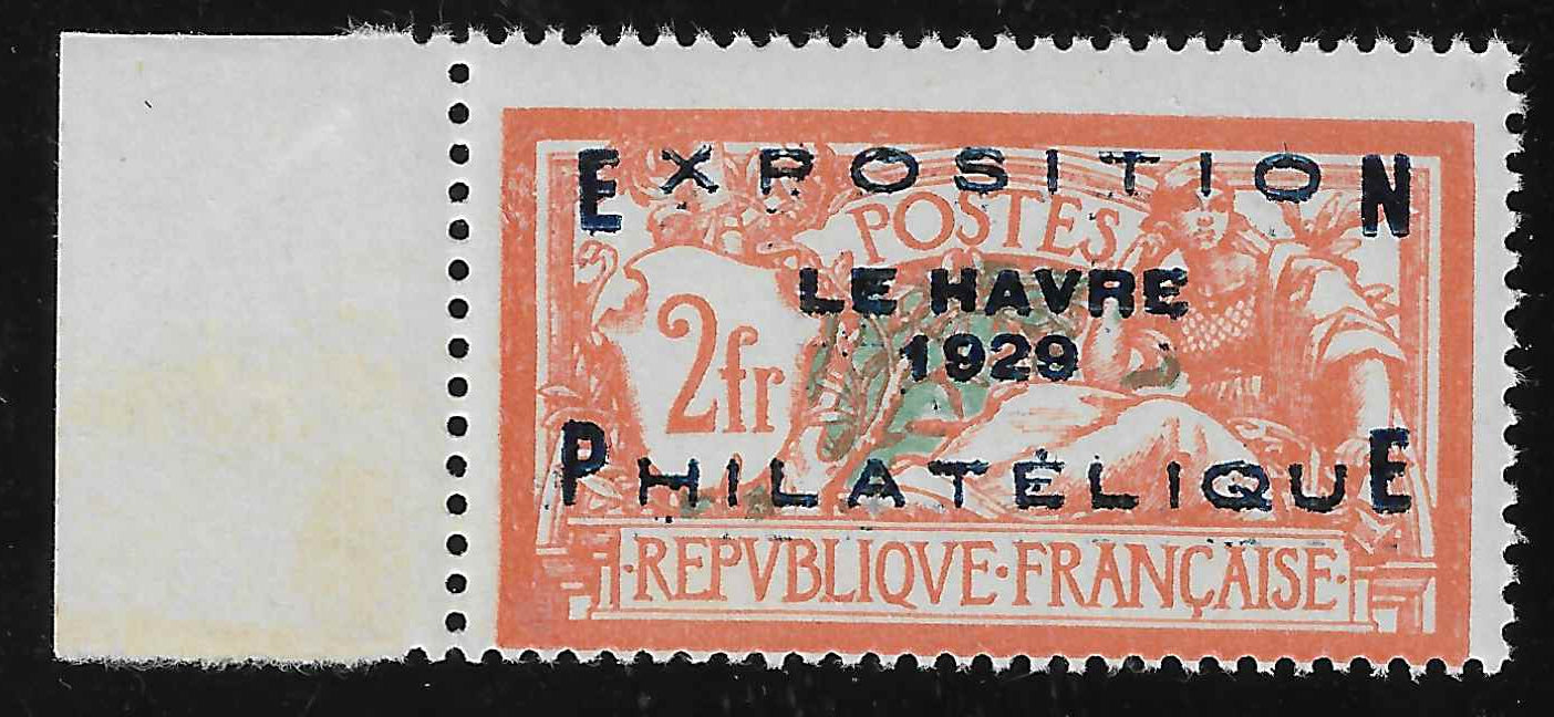 N°YT 257A - Exposition philatélique du Havre - neuf** - SUP - signé et avec certificat papier Calves