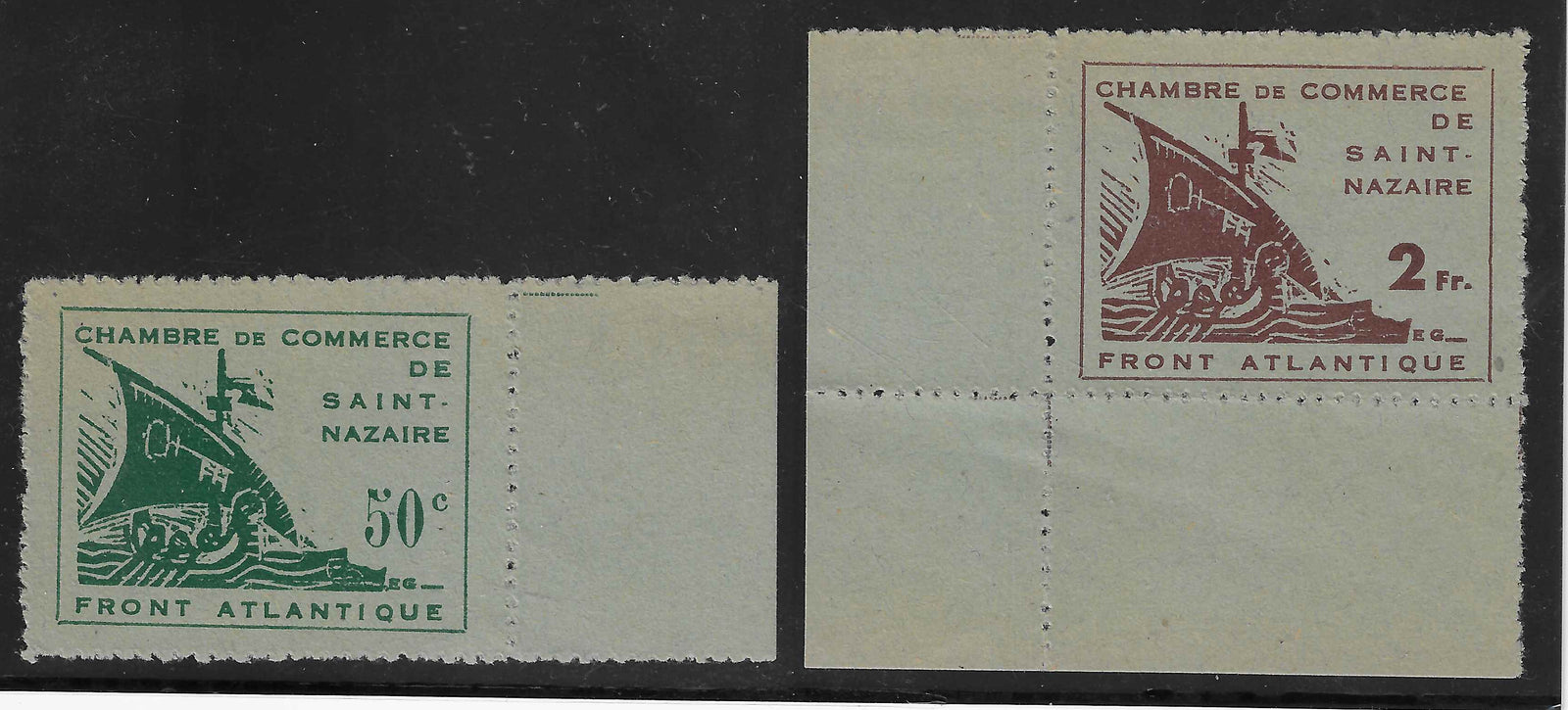 Guerre n°74 et 75 - Saint-Nazaire - NSG - TB - signés Calves