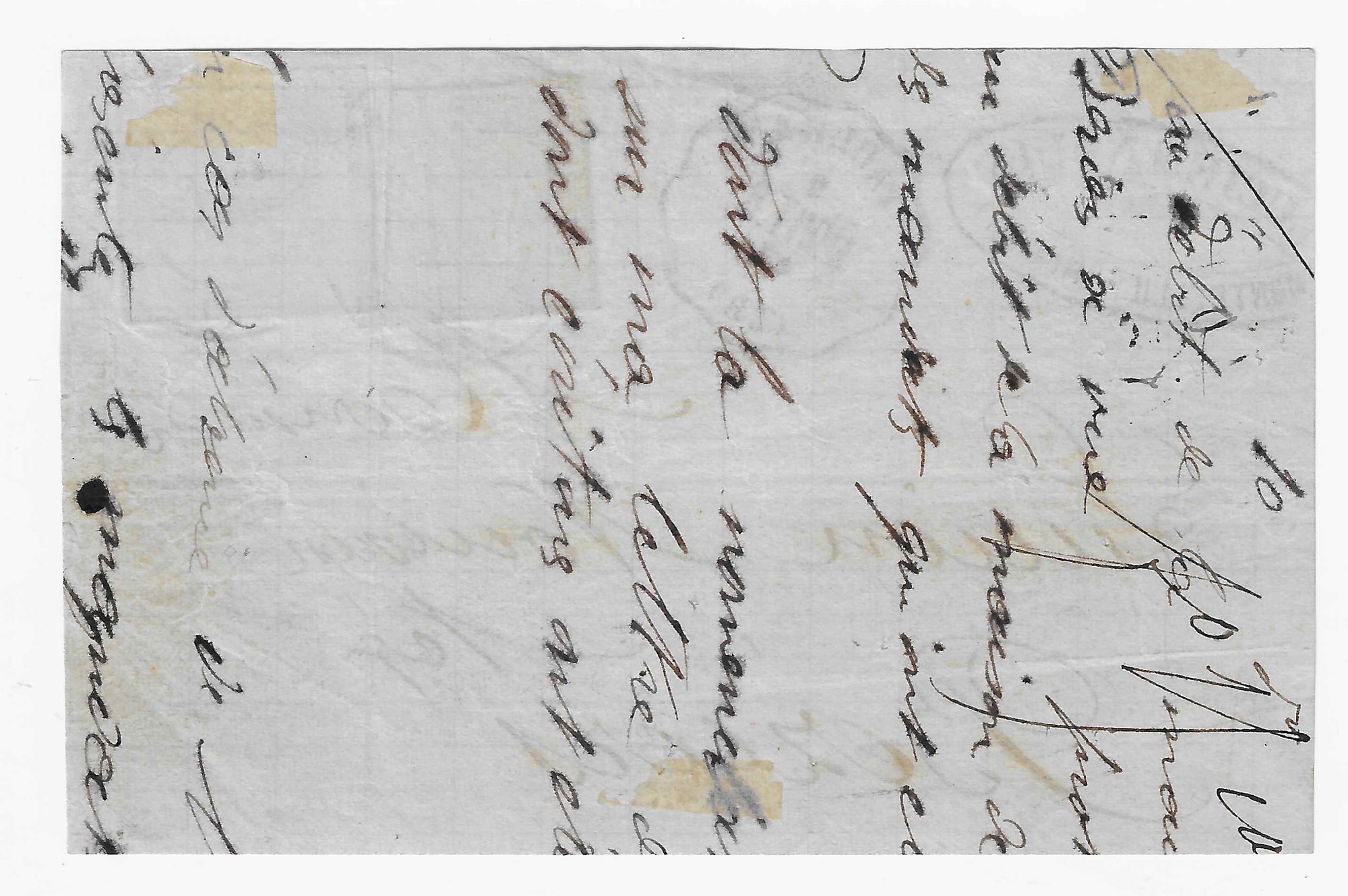 Taxe n° 7 et 8 - 40 c. bleu et 60 c. bistre-jaune - oblitérés sur devant de lettre - SUP - signé Calves et avec certificats papier Calves et Roumet