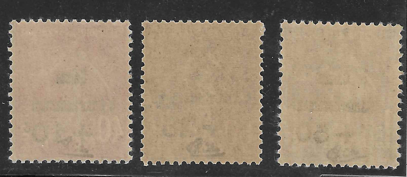 N°YT 266 à 268 - Caisse d'Amortissement - neufs** - SUP - signés Calves