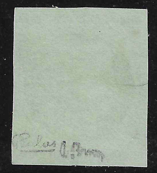 N° 2 - Cérès - 15 c. vert - neuf sans gomme - TB - signé et avec certificats papier Calves et Brun