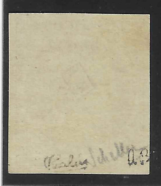 N° 1 - Cérès - 10 c. bistre-jaune - neuf* - SUP - signé Calves et Scheller et avec certificat papier Calves