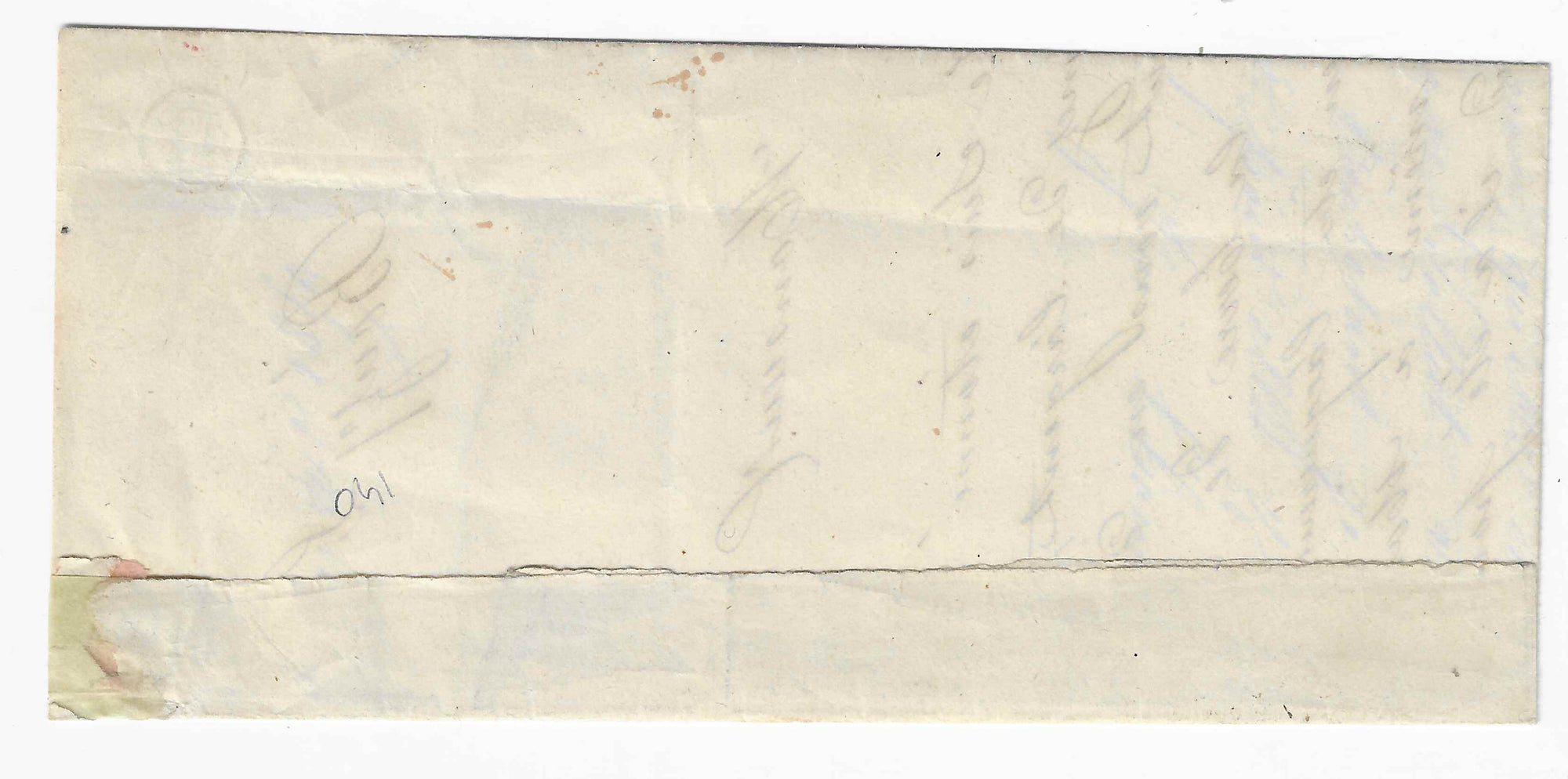 Taxe n° 1 - 10 c. noir - lithographié - sur lettre - SUP - signée et avec certificat Calves