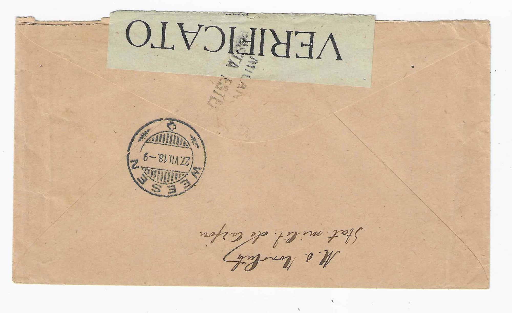 Postes serbes n° 5 - Semeuse - oblitéré sur lettre - TB - signée Calves