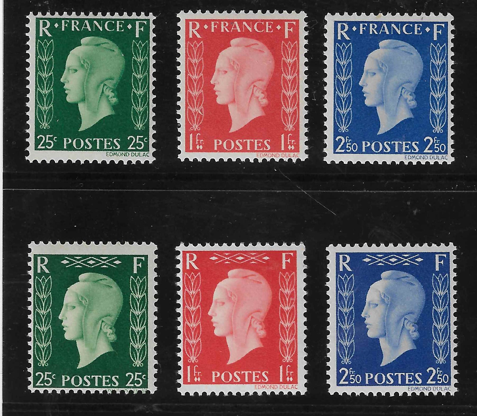 N°YT 701A à 701F - série de Londres - neufs** - SUP - signés et avec certificat papier Calves
