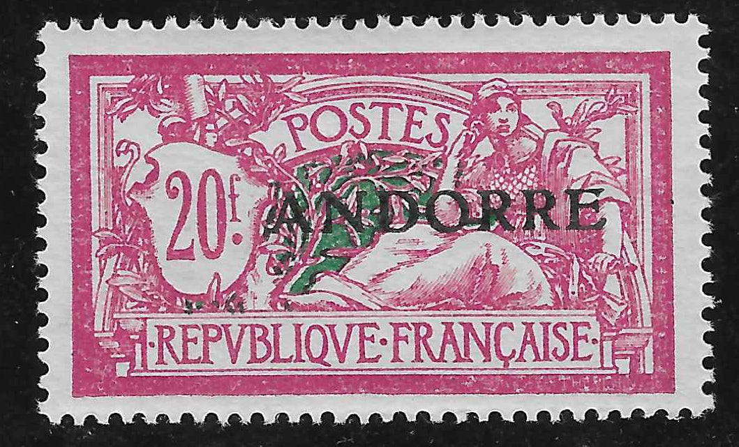 Andorre - n°YT 23 - neuf* - TB - signé et avec certificat Calves