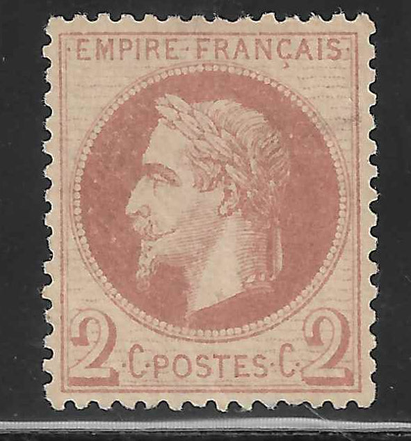N°26A - Empire lauré - 2 c. rouge-brun type I - neuf** - SUP - signé Calves