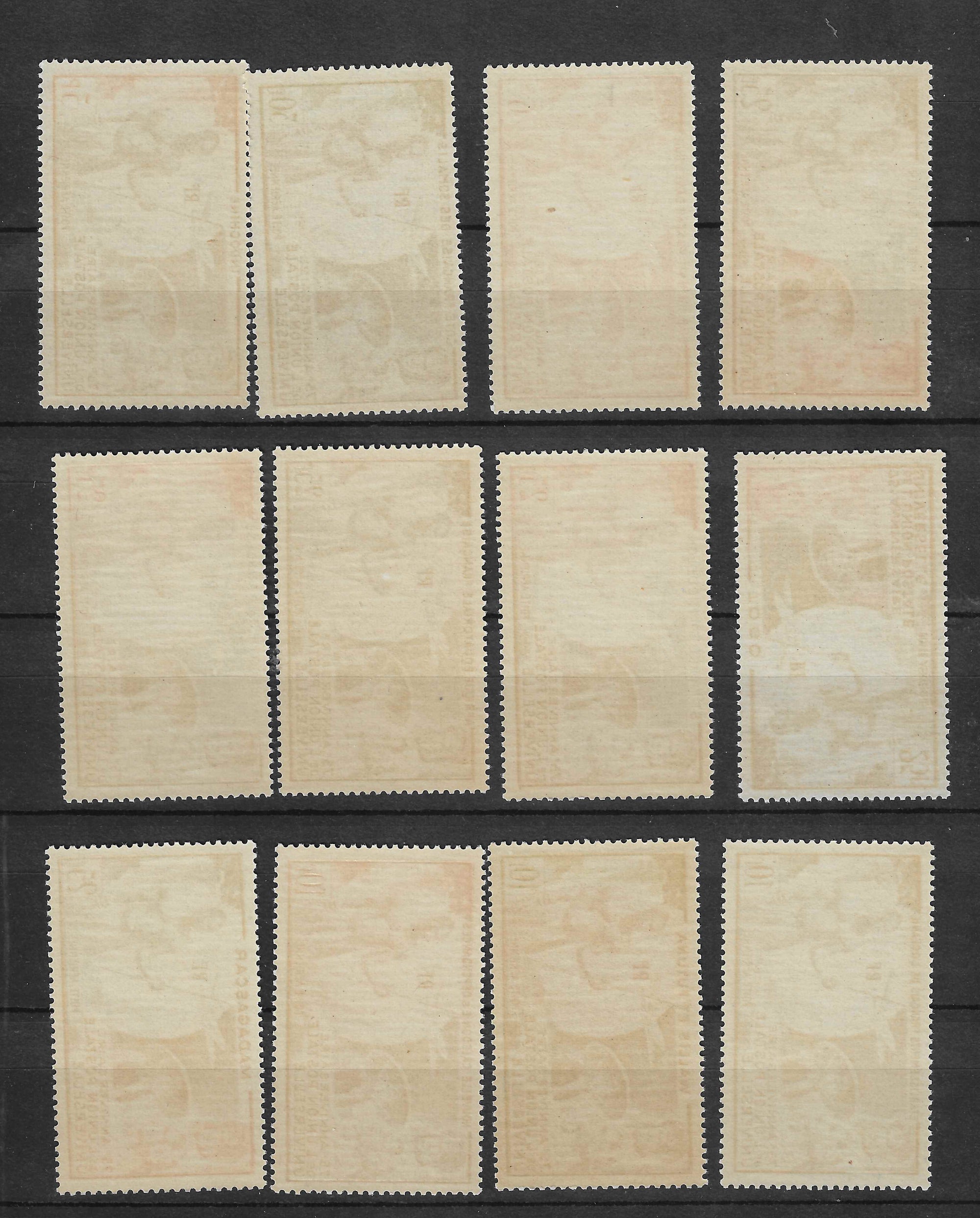 Grandes séries coloniales - anniversaire de l'U.P.U. - les 12 valeurs - neufs** - SUP