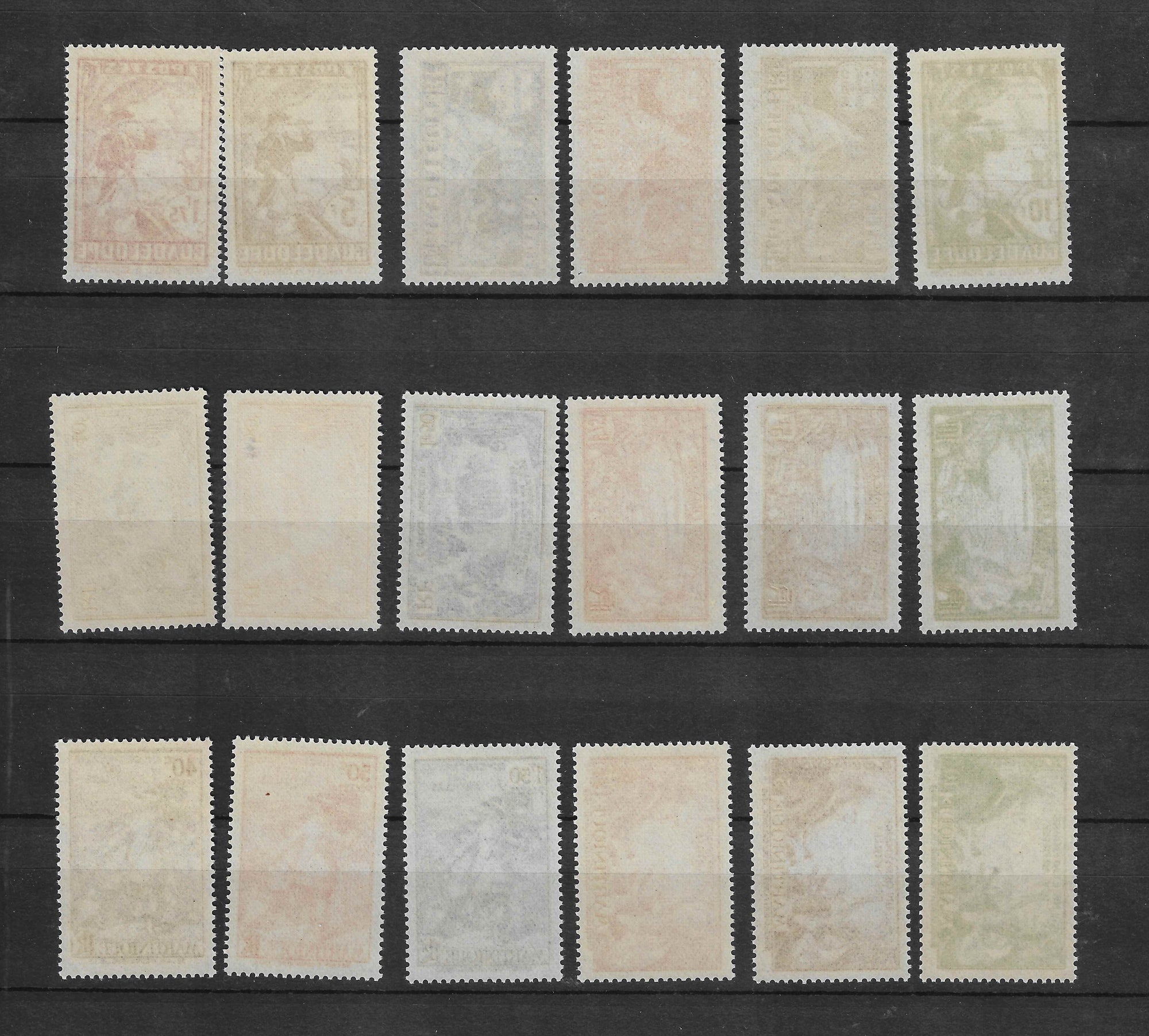 Grandes séries coloniales - tricentenaire des Antilles - les 18 valeurs - neufs** - SUP