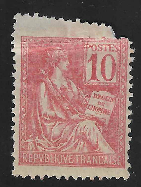 N°YT 116e - Mouchon - piquage oblique par pliage - neuf** - TB - signé Calves