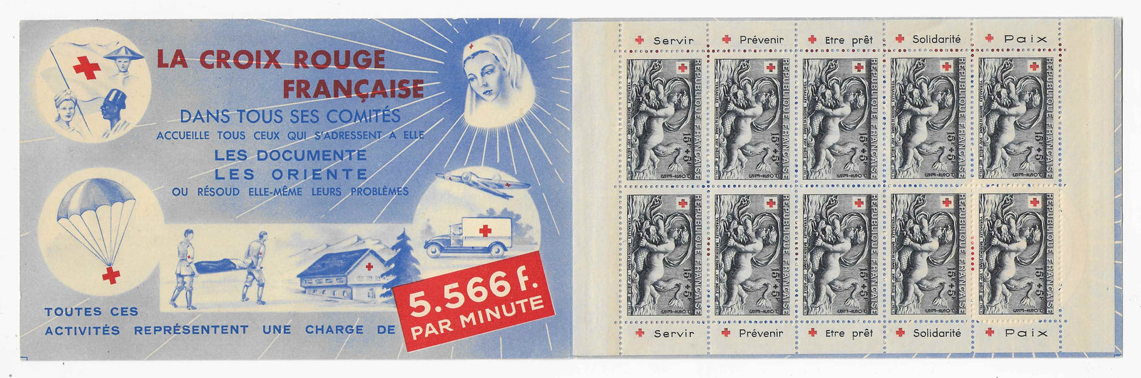 Carnet Croix-Rouge n°2001 - 1952 - neuf** - SUP