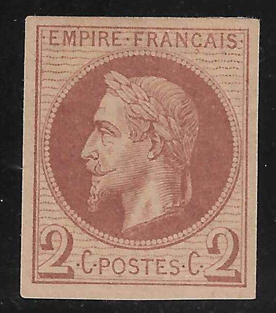N°26Af - Rothschild - 2 c. rouge-brun - neuf* - TB - signé Roumet et avec certificat Calves