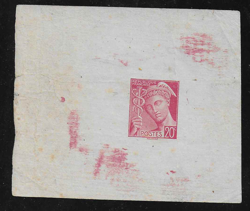 N°YT 410 - Mercure - épreuve sur papier pelure - TB
