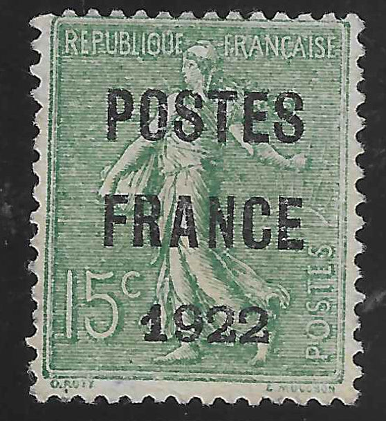 Préoblitéré n°37 - Postes France 1922 - Sans gomme - TB - signé et avec certificat Calves