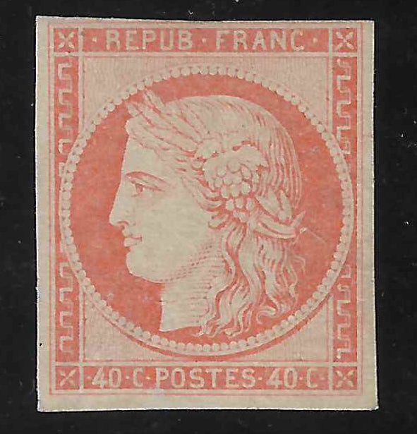 N° 5g - Cérès - réimpression 1862 - neuve* - TB - signée Brun et avec certificat Calves