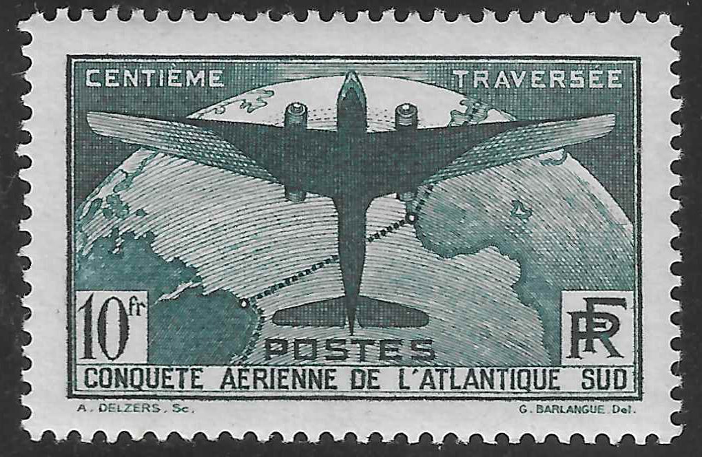 N°YT 321 - Atlantique-Sud - neuf** - SUP - signé et avec certificat Calves