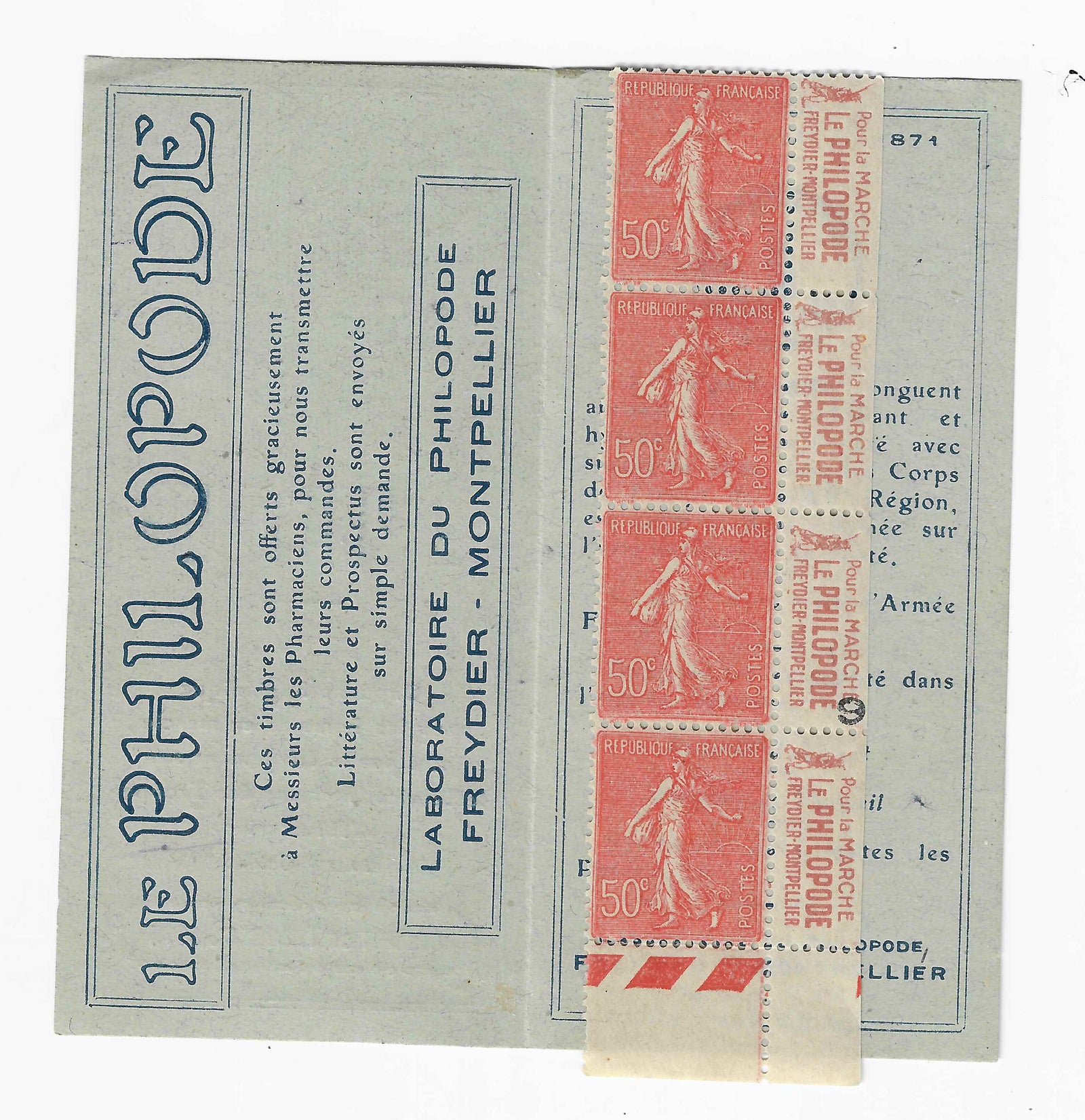 Carnet n°199-CP1 -Le Philapode - neuf** - SUP - signé et avec certificat Calves