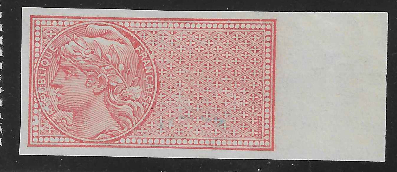 Colis postal n°33d - sans légende non dentelé - neuf** - SUP - signé et avec certificat Calves