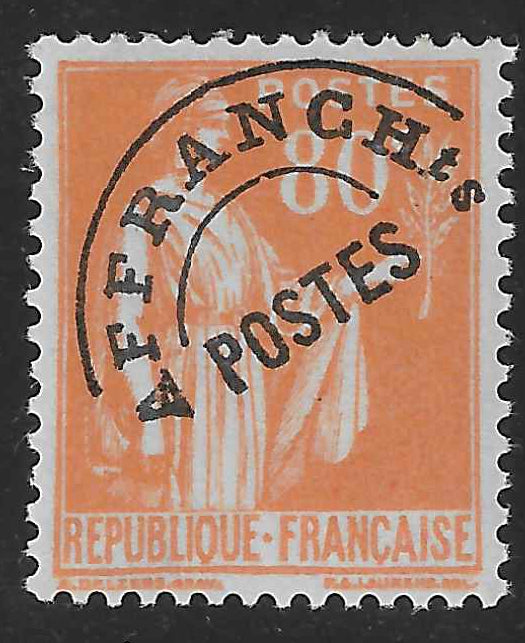 Préoblitéré n°75 - Type Paix - neuf** - SUP - signé Calves