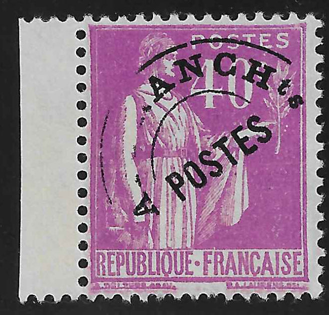 Préoblitéré n°70 - surcharge partiellement absente - neuf** - SUP - signé Calves