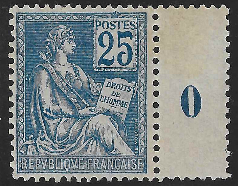 N°YT 118 - Mouchon - très bon centrage - neuf** - SUP - signé et avec certificat Calves