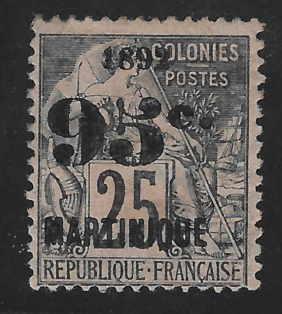 Martinique - n°29b - erreur de chiffres - NSG - TB - signé et avec certificat Calves
