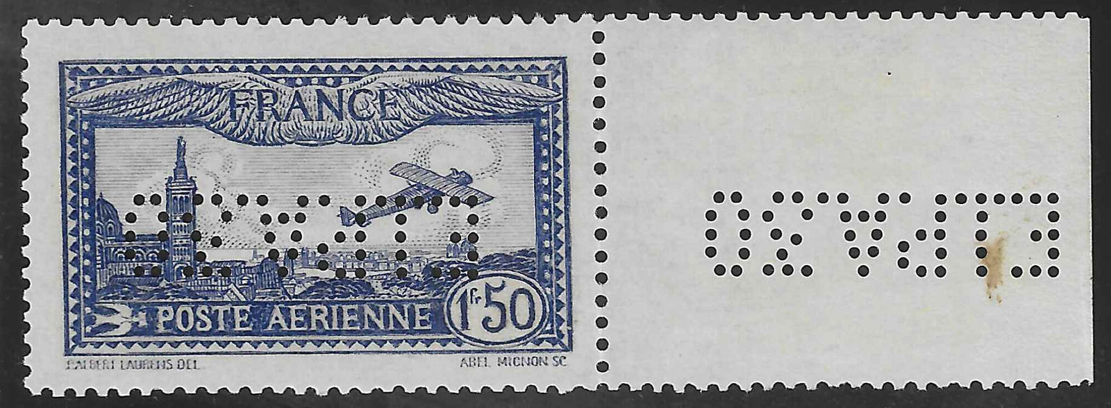 Poste aérienne n° 6c - EIPA - neuf** - SUP - signé et avec certificat Calves