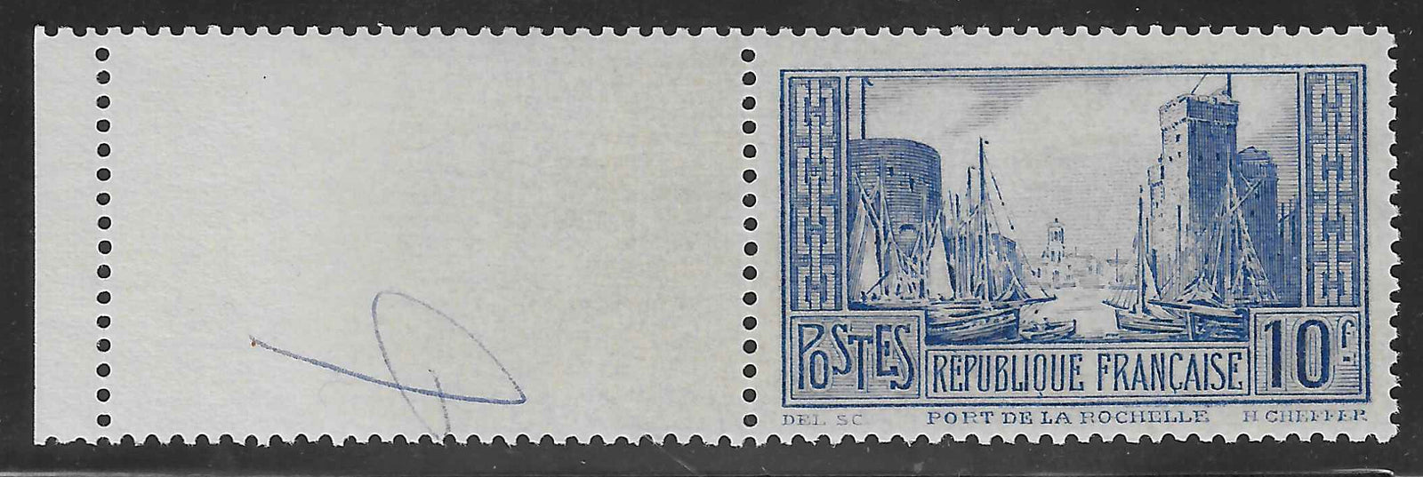 N°YT 261d - La Rochelle - Type II - neuf** - SUP - signé et avec certificat Calves