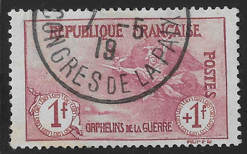 N°YT 154 - Orphelins - oblitéré - très bon centrage - SUP - signé et avec certificat Calves