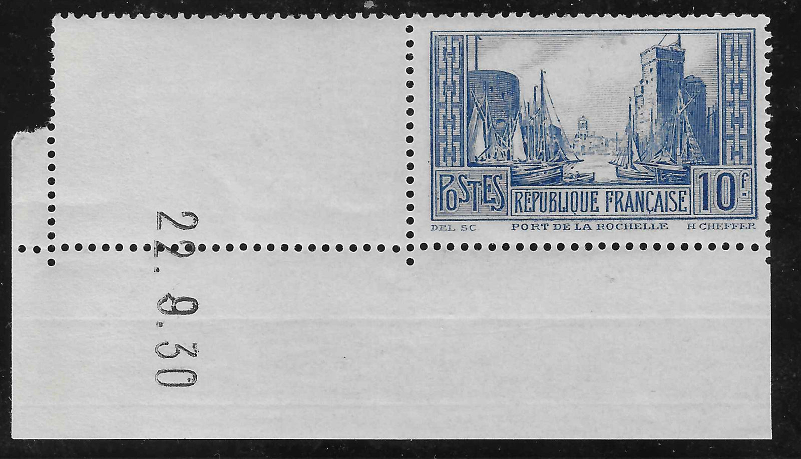 N°YT 261d - La Rochelle - Type II - neuf** - SUP - signé et avec certificat Calves