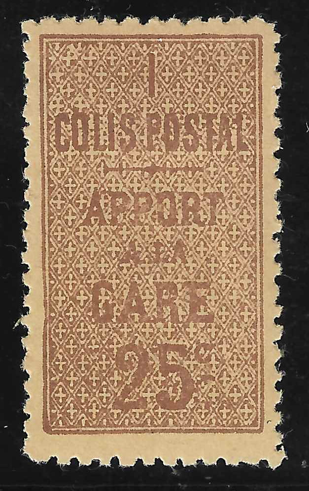 Colis postal n° 3 - neuf* - TB - signé et avec certificat Calves