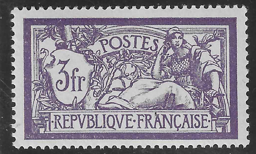 N°YT 206a - Merson -  sans teinte de fond - neuf** - SUP - très bon centrage - signé et avec certificat papier Calves