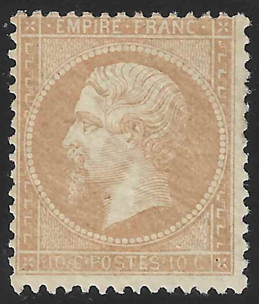 N°21 - Empire - 10 c. bistre - neuf** - SUP - signé et avec certificat papier Calves