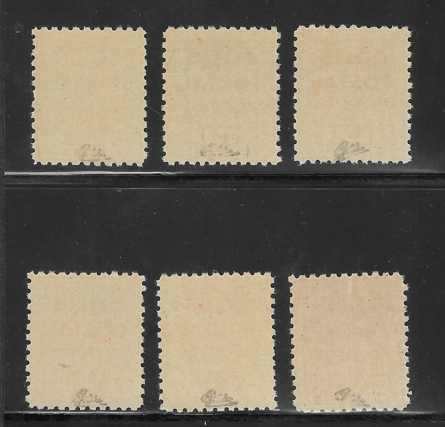 Colis postaux n°186M à 186R - non émis - série complète - neufs** - SUP - signés et avec certificat Calves