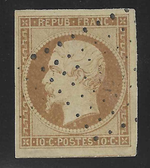 N° 9a - Présidence - 10 c. bistre-brun - oblitéré - SUP - signé et avec certificat Calves - Calves