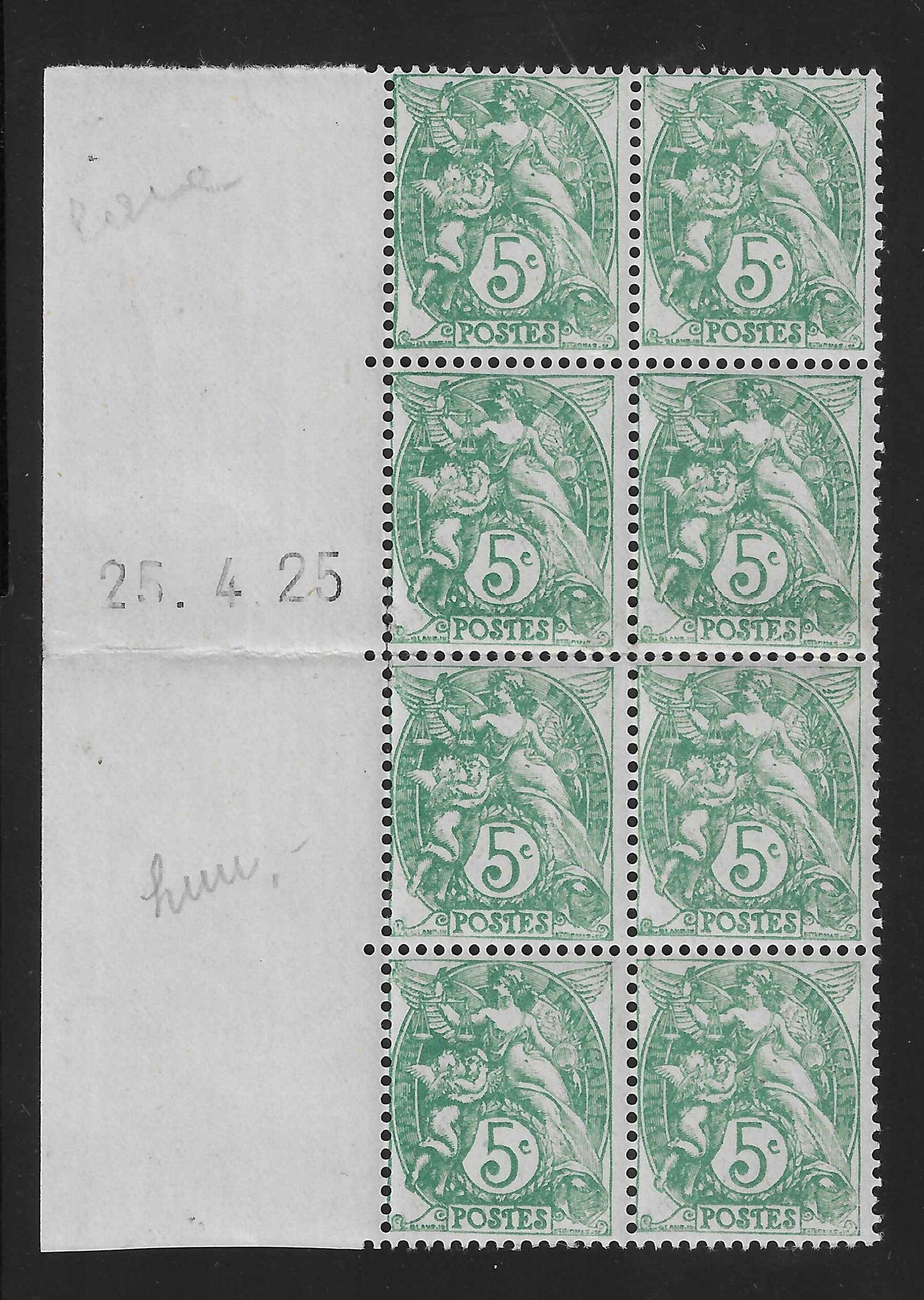 N°YT 111 - Type Blanc - coin daté à gauche - neuf** - SUP - signé et avec certificat Calves - Calves