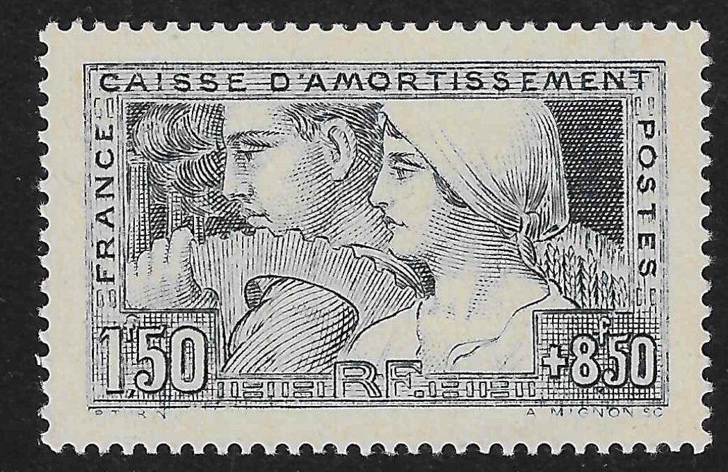 N°YT 252 - essai de couleur dentelé - SUP - signé et avec certificat Calves - Calves