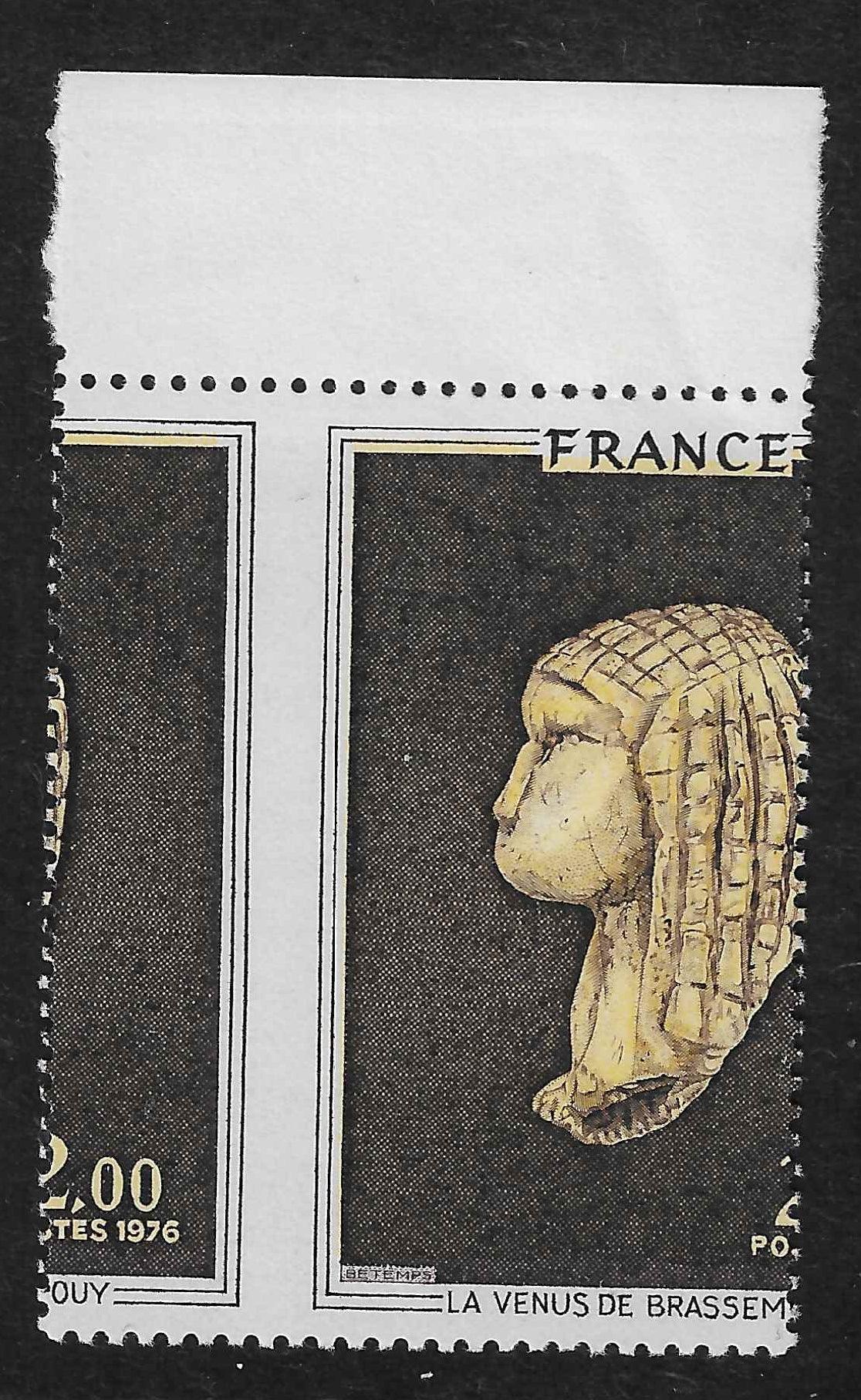 N°Yvert 1868 - piquage à cheval - neuf** - SUP - signé et avec certificat Calves - Calves