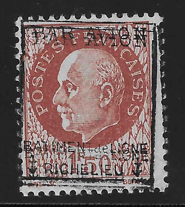 Poste aérienne militaire n° 3b - double surcharge - neuf** - SUP - signé Calves - Calves