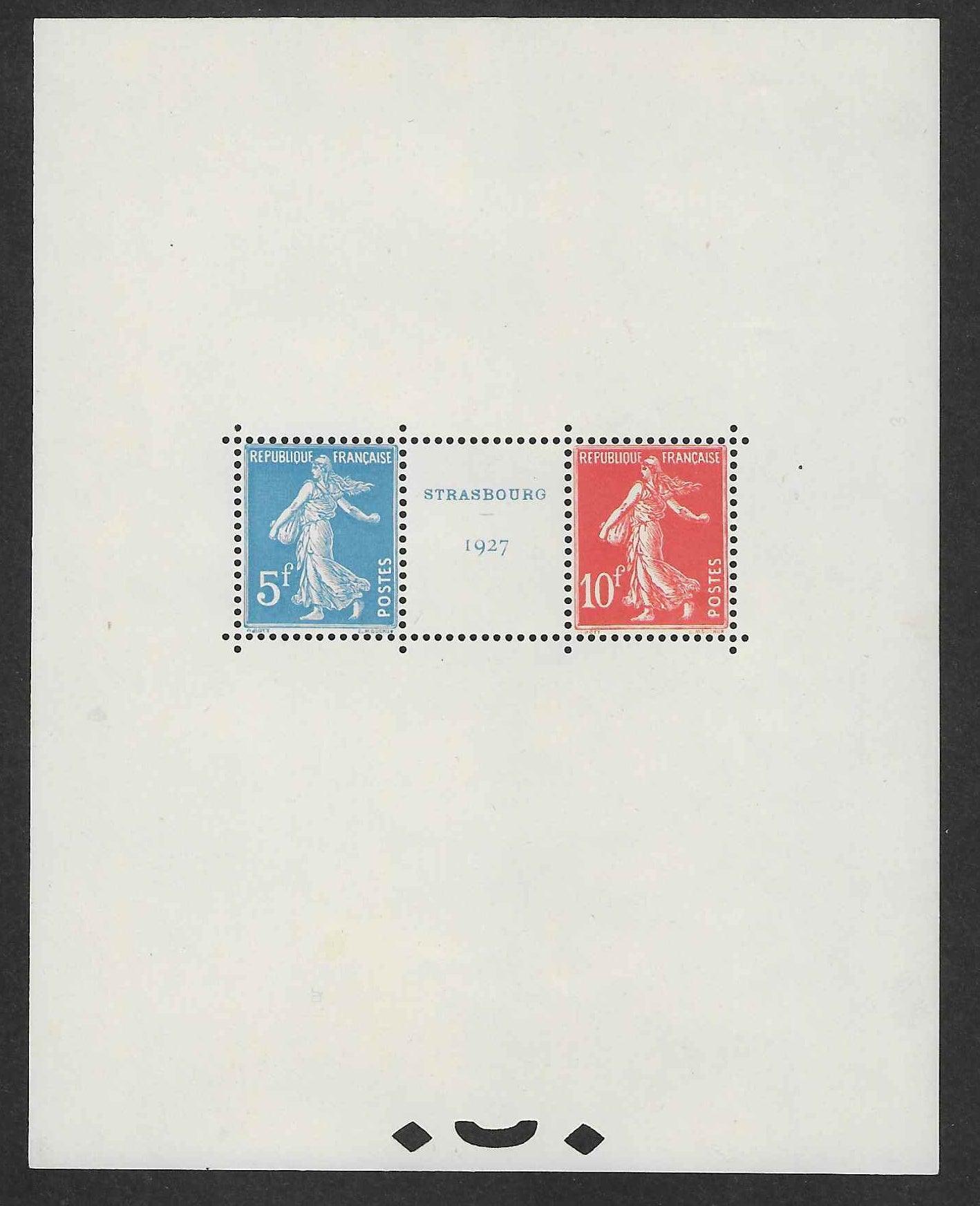 Bloc n°2 - Exposition philatélique internationale de Strasbourg - neuf** - SUP - avec certificat papier Calves - Calves