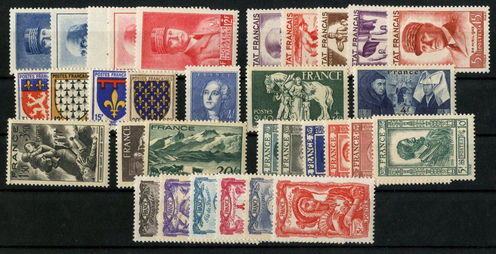 N°568-598 - année 1943 au complet - neufs** - TB - Timbres-experts.com 