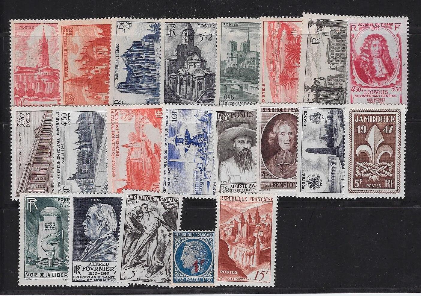 N°772-792 - année 1947 au complet - neufs** - TB - Timbres-experts.com 
