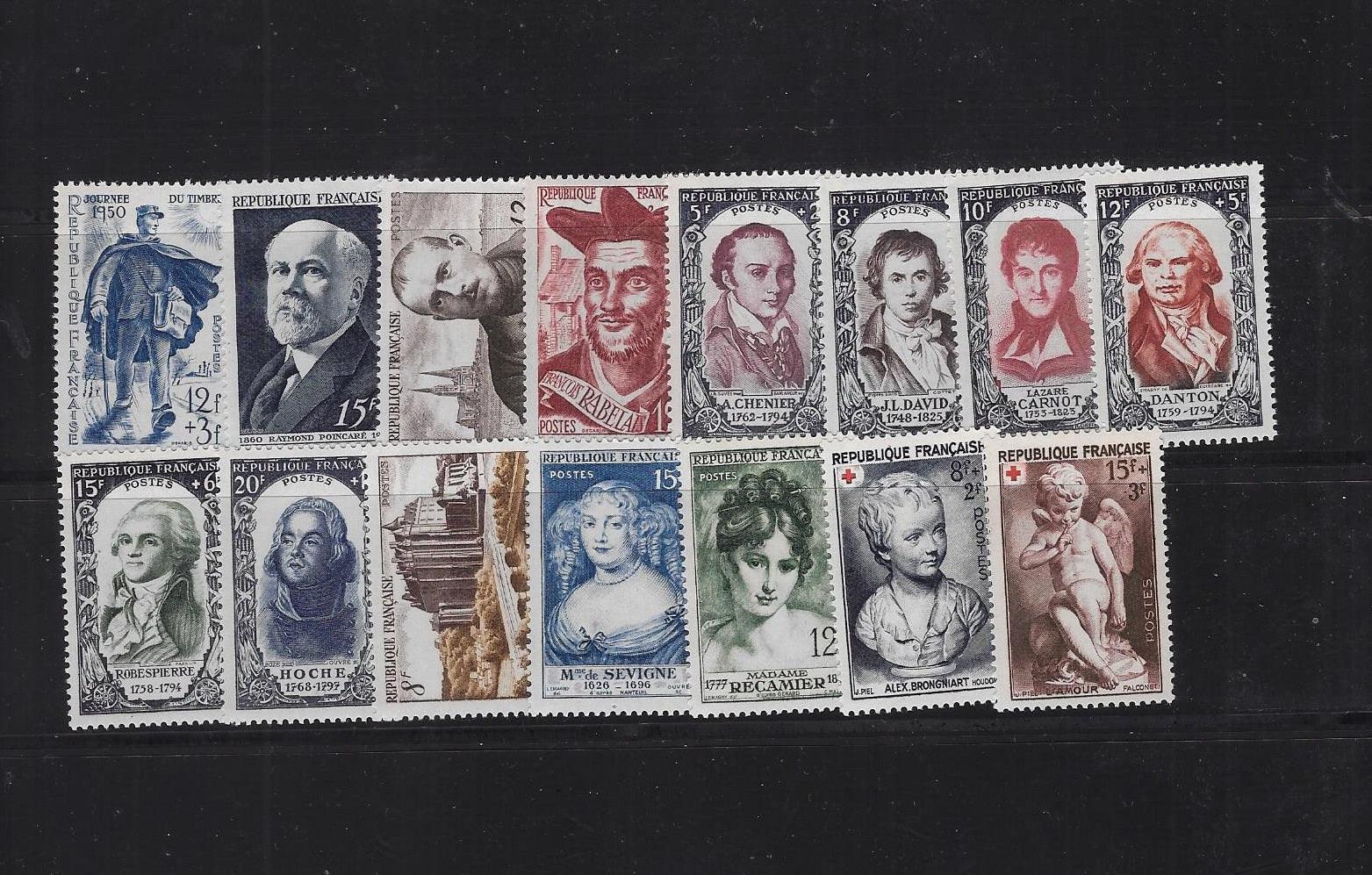 N°863-877 - année 1950 au complet - neufs** - TB - Timbres-experts.com 