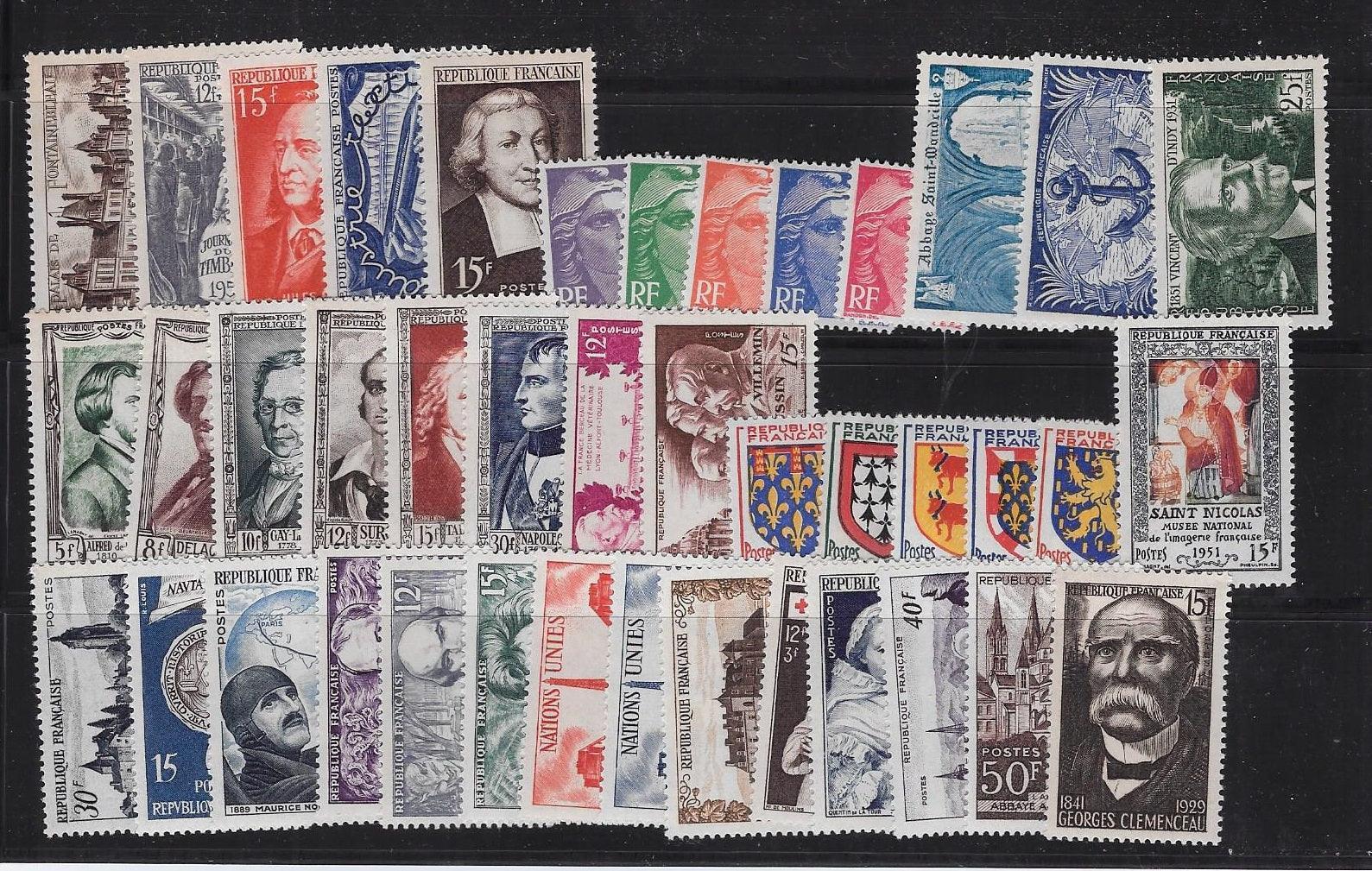 N°878-918 - année 1951 au complet - neufs** - TB - Timbres-experts.com 