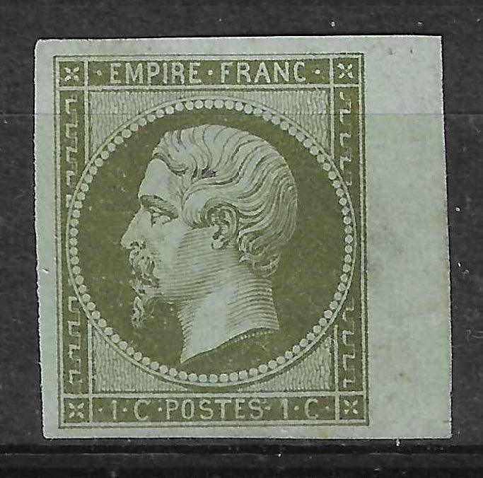 N°11 - Empire - 1 c. olive - neuf sans gomme - SUP - signé Calves - Calves