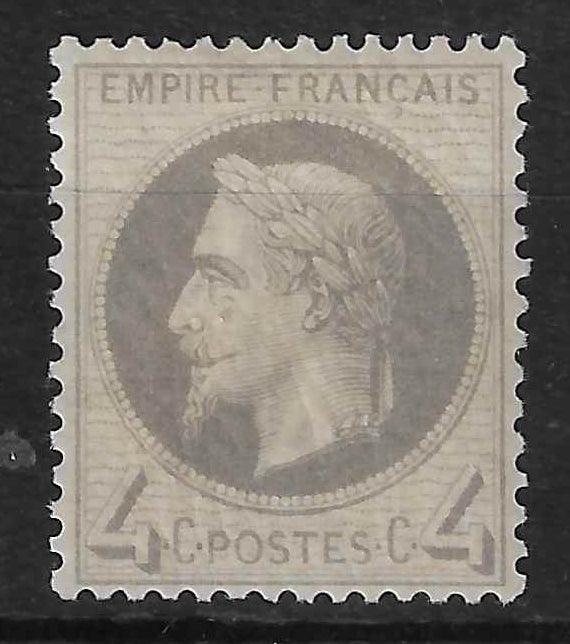 N°27A - Empire lauré - 4 c. gris type I - neuf* - SUP - signé et avec certificat Calves - Calves