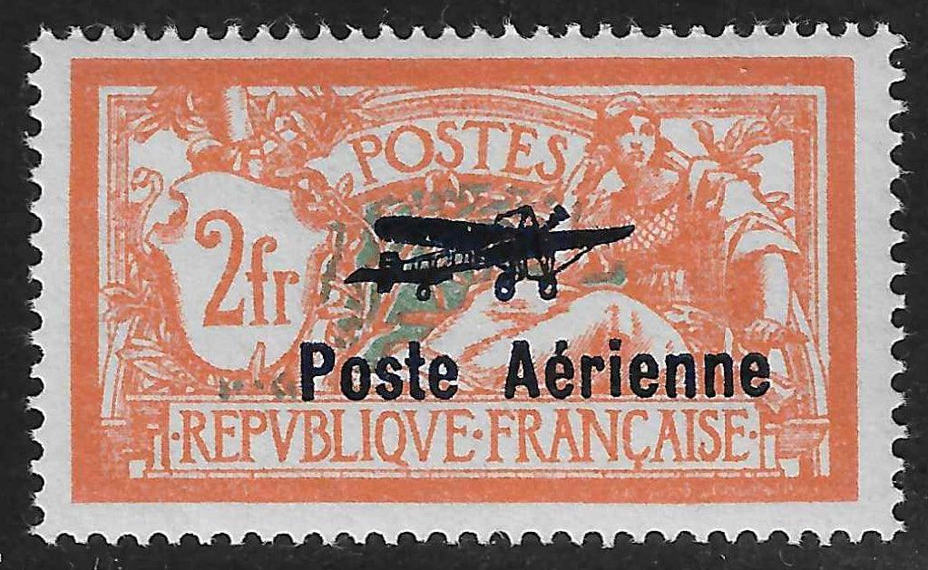 Poste aérienne n° 1 - neuf** - SUP - signé et avec certificat Calves - Timbres-experts.com 